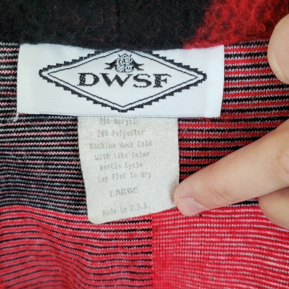 Vintage DWSF Button Down Sweater Jacket - Picture 5 of 7